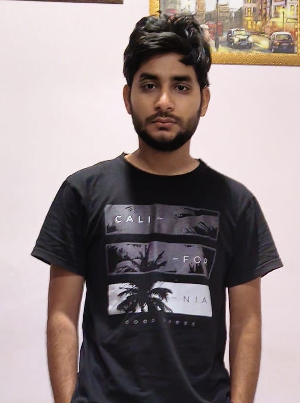 Before: AuraMax member in a casual black t-shirt